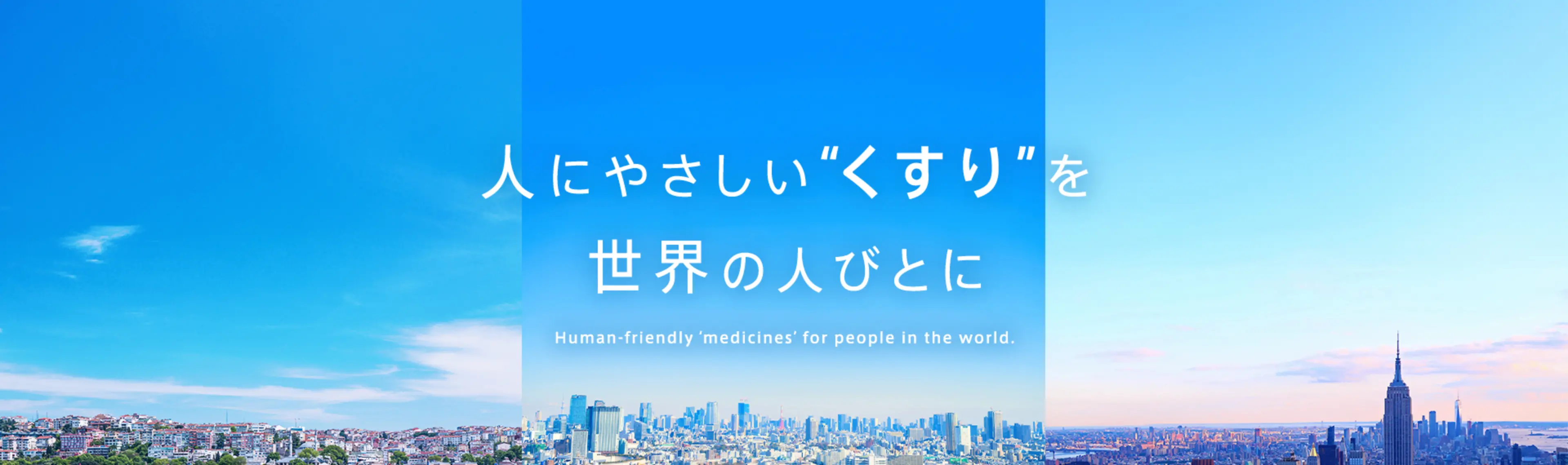 人にやさしい“くすり”を世界の人びとに